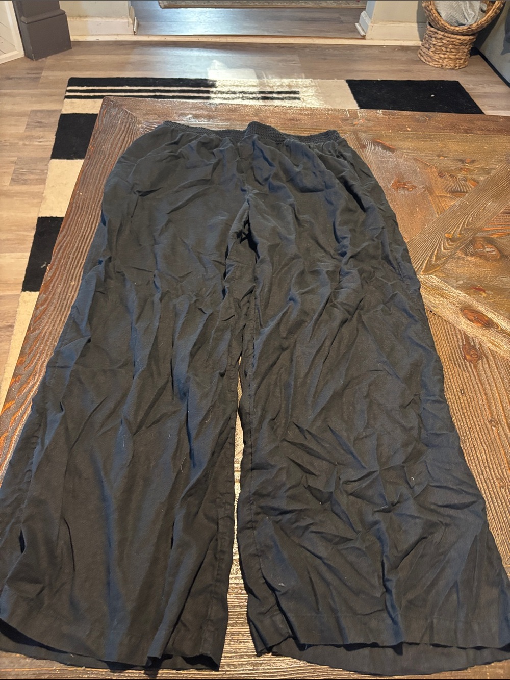 aerie Black Wide-Leg Women's Pants